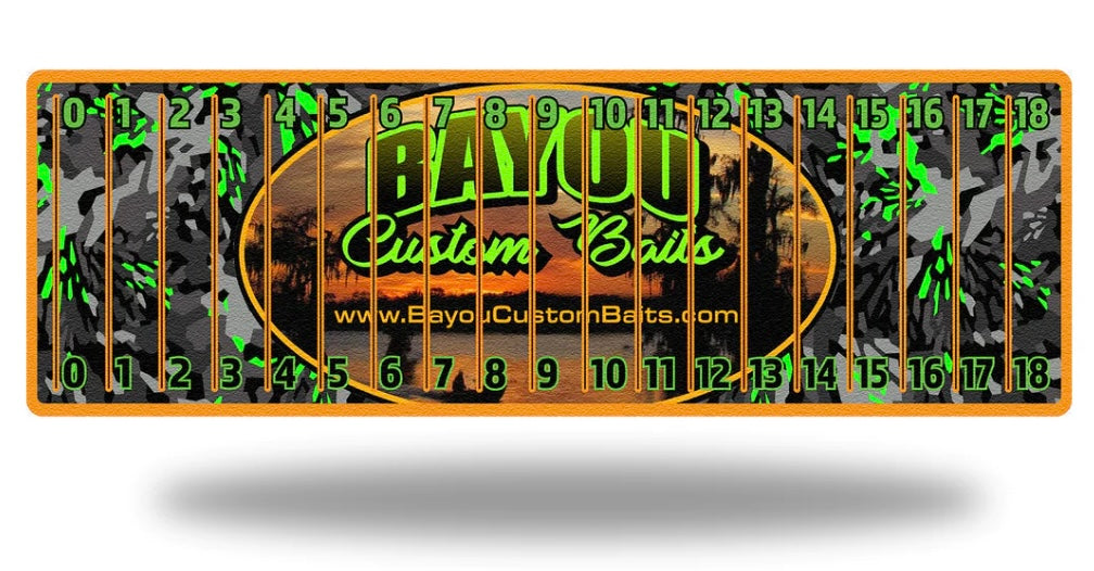 Bayou Custom Baits Carpet Logo. ***4 to 5 day Lead time on these logos.